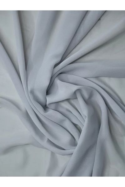 LİLYHOBBYLAND Prayer Headcover Chiffon Fabric: Gray