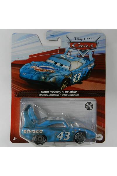 CARS Disney Tekli Film Karakteri Damaged'the King' Dvx29-hfb70