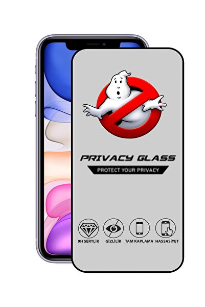 CaseArt Apple Iphone 11 Tam Kaplayan Gizli Hayalet Temperli Ekran Koruycu Cam
