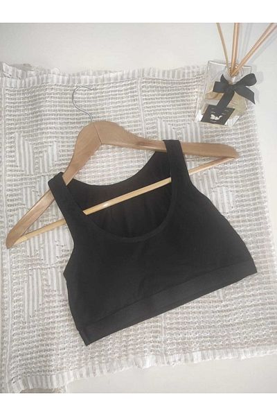 Koza Combed Cotton Thick Strap Bustier 8050