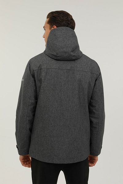 lumberjack M-sn4 Marco Coat 2pr Σκούρο Γκρι Ανδρικό Μακρύ Παλτό