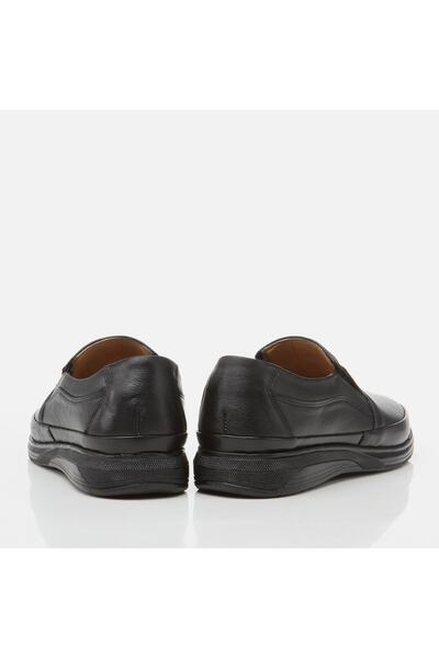 Yaya by Hotiç Genuine Leather Yaya Men's Black Loafer Shoes