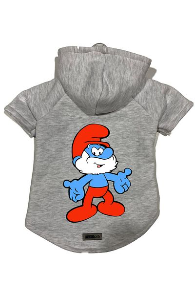 Monopetz Hooded Fleece Sweatshirt Dog And Cat Outfit & Dress - Gray Cute Dad