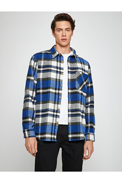 Koton Kockás favágó ing zsebrészlettel, klasszikus gallérral