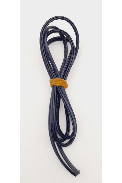 angel çanta aksesuar Σχοινί από συνθετικό δέρμα 3 mm Navy Blue Color 1 μέτρο