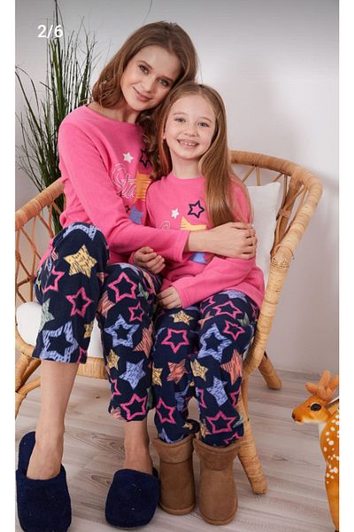Rolypoly Mother Daughter Combination Polar Pajama Set