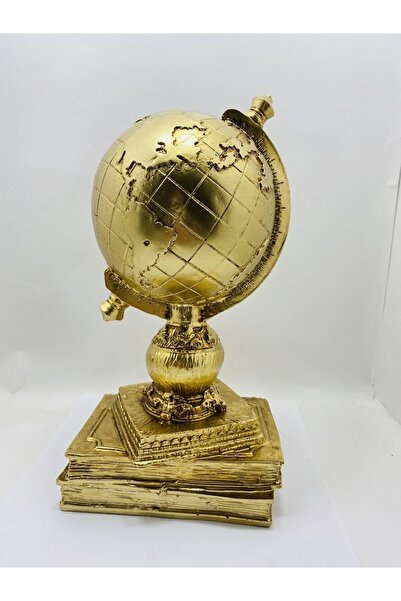 Genel Markalar Dekoratif Kitaplı Küre Biblo Ev Ofis Dekoru Süsü Hediyelik Eşy...