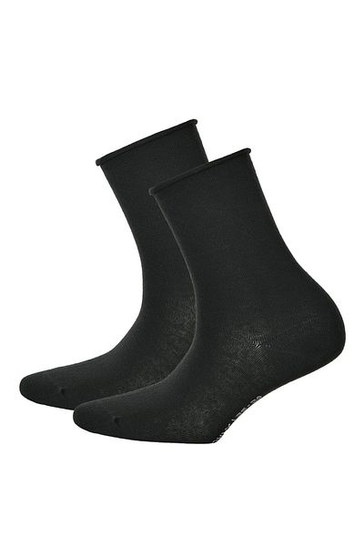Hudson 2 Paar Damensocken – Strumpf Rollrand Einfarbig Einfaches Paket