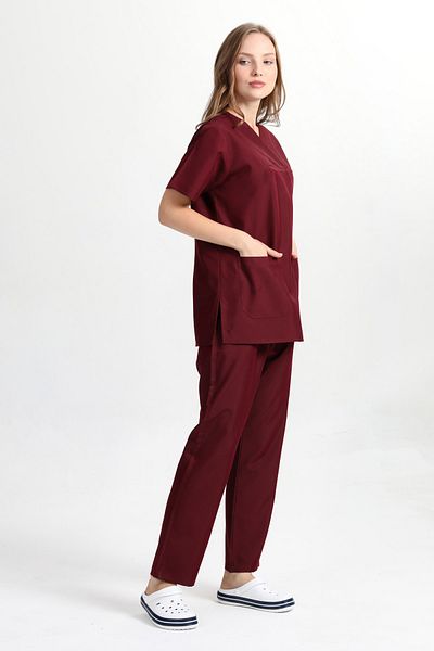 BAŞAK Guler plic Doctor Nurse Set de protecție din jerseu (țesătură ALPAKA)