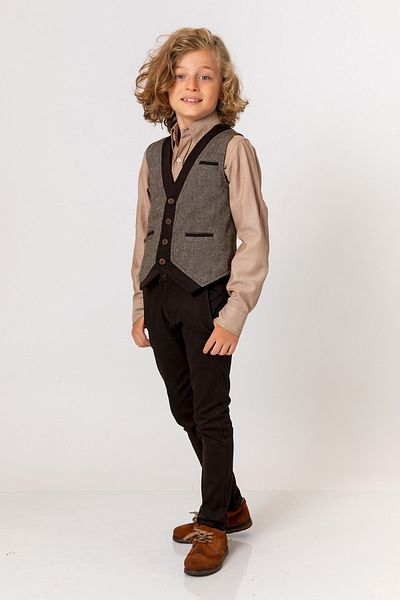 incity Boy's Brown Vest