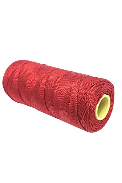 ipekbazaar Naylon Iplik, 210/6 Katlı Örgü Ipi, 100 Gr Örgü Ipliği, Kırmızı