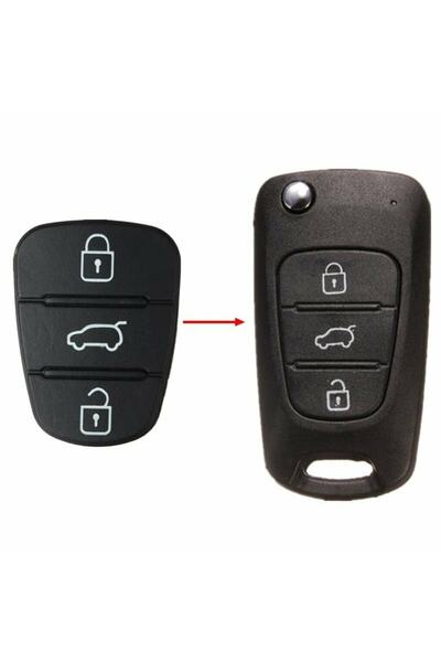 Hyundai I20,i30 3 Buton Key Rubber