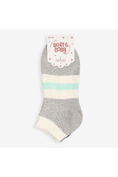 Bolero Pack of 2 Embossed Patterned Knitted Winter Booties Socks