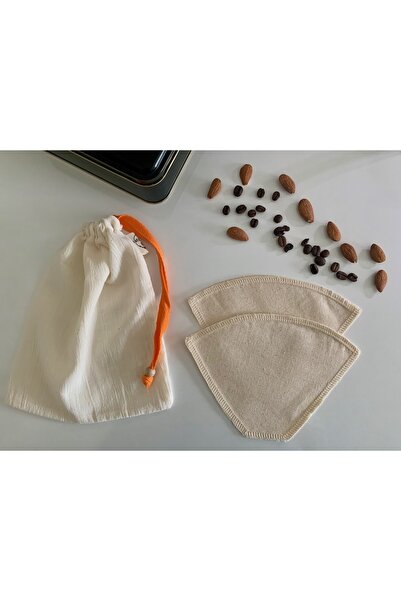 naturalistgift Kumaş Kahve Filtre Ve Süt Kesesi Seti