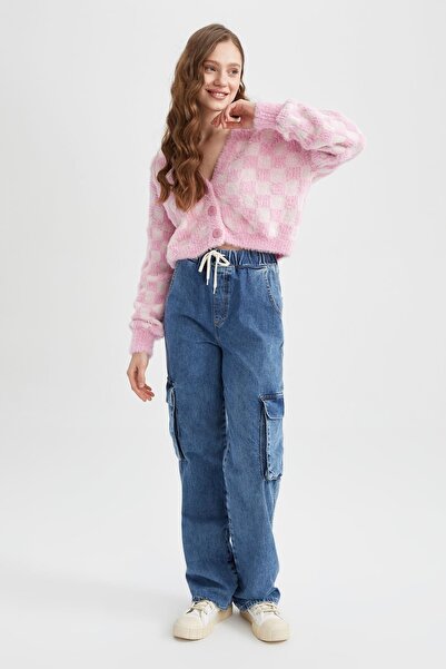 DeFacto Coool Regular Fit V Yaka Triko Hırka
