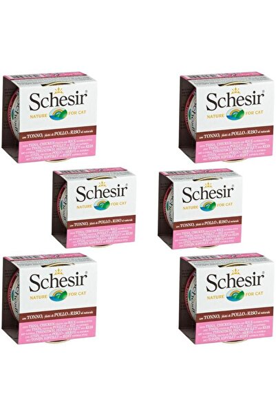 Schesir Suda Pişirilmiş Ton Balıklı Ve Tavuklu Yetişkin Kedi Konservesi 85 Gr...
