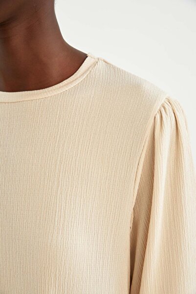 DeFacto Mini šaty s polorukávy v áčkové linii