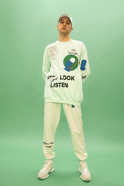 DeFacto Φούτερ Cool Boxy Fit Crew Neck