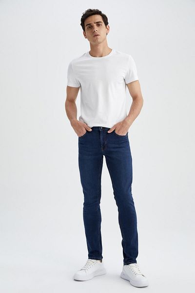 DeFacto Jean παντελόνι Pedro Slim Fit Normal Waist στενό πόδι