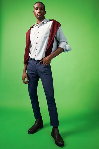 DeFacto Slim Fit Wool Look Flexible Trousers