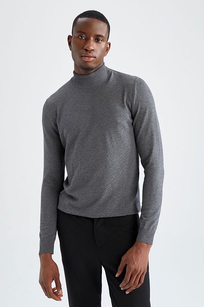 DeFacto Slim Fit Half Turtleneck Knitwear Sweater