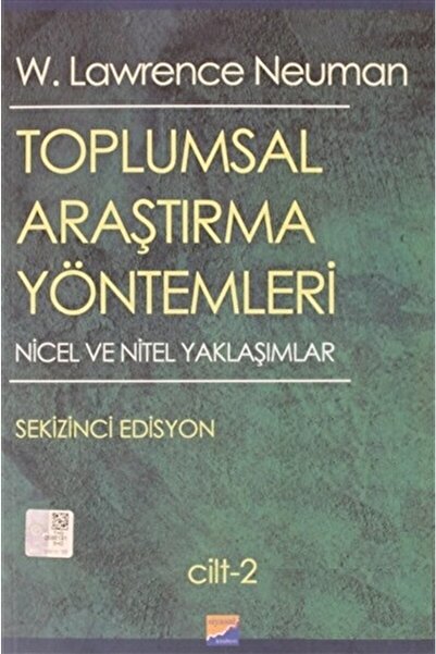 Siyasal Kitabevi - Akademik Kitaplar Toplumsal Araştırma Yöntemleri 2. Cilt /...