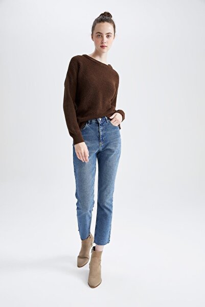 DeFacto Sweater - Brown - Regular fit