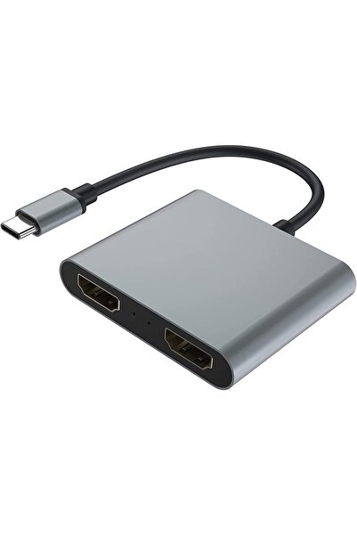 Alfais 5257 Type C Hdmi 4k 60hz Splitter Switch Ekran Monitör Çoğaltıcı Çoklayıcı