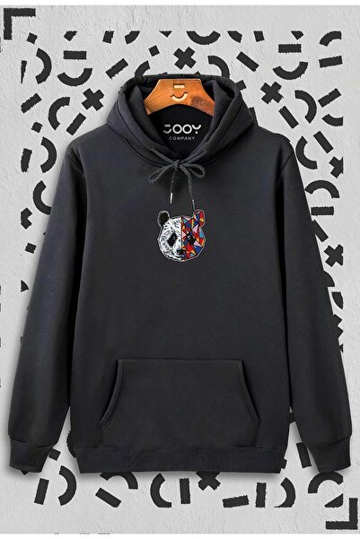 NİCE Αγαπητέ Ζευγάρι Συνδυασμός Panda με τύπωμα 2 Προϊόντα με κουκούλα Φούτερ