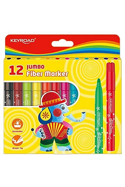 KEYROAD Kr971413 12 Colors Jumbo Felt Tip Pen