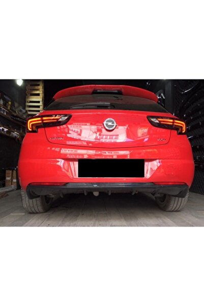 HYM TUNİNG Opel Astra K Rieger Difüzör Parlak Siyah Arka Ek Abs Plastik