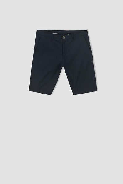 DeFacto Regular Fit Basic Chino Cotton Bermuda Shorts