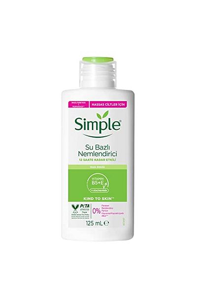 Simple Kind to Skin Water Based Moisturizer Effective for up to 12 Hours for Sensitive Skin, 125 ml