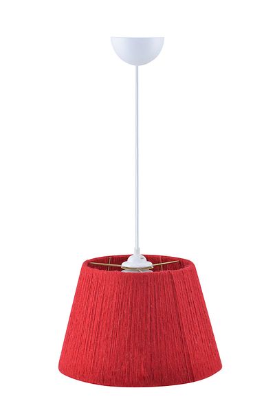 EvLight Wicker String Bohemian Chandelier Claret Red