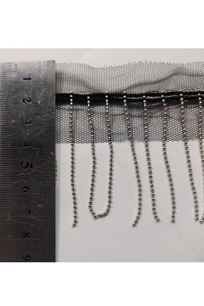 DUAYEN Metal Chain Tassel Fringed Ribbon 1 Meter – Decorative Ribbon – Decorative Ribbon