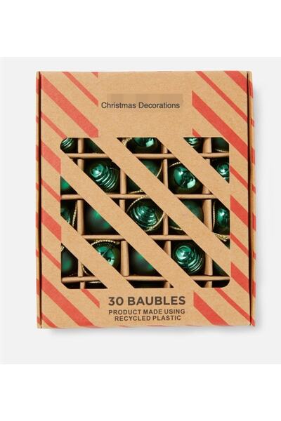 QUEEN AKSESUAR Anul Nou, de lux, de colecție, set de 30 de mini bile de decor...