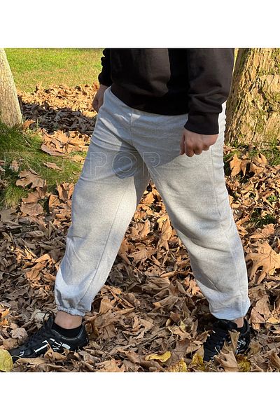 BSBSPOR Casual Ανδρικό Γκρι Άνετο Φούτερ Jogger