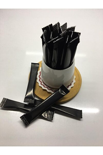 Merpak Ambalaj Stick Şeker Baskılı Siyah Şeker 3 Gr X 1000'li