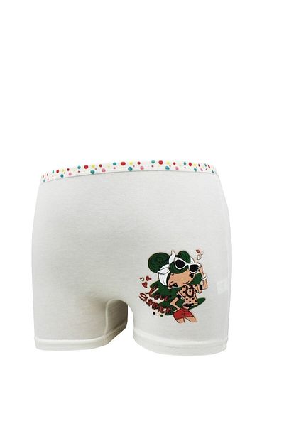 Dondeza Pantaloni scurti pentru fete, cu imprimeu, bumbac, culori mixte, 6 piese