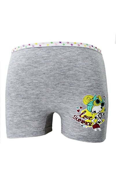 Dondeza Pantaloni scurti pentru fete, cu imprimeu, bumbac, culori mixte, 6 piese