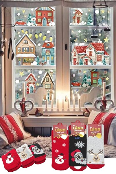 Limon Socks Ženske novogodišnje čarape Organski pamuk komada (3 PARA) Specija...