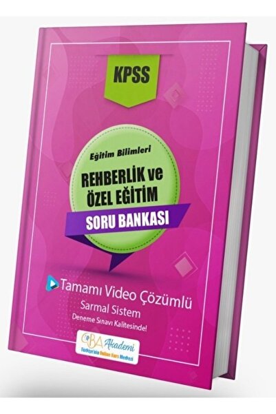 CBA Akademi Cba Yayınları Kpss Eğitim Bilimleri Rehberlik Ve Özel Eğitim Soru...