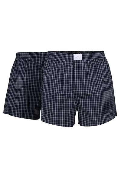 Tom Tailor Herren Web-Boxershorts, 2er-Pack – reine Baumwolle, Westside C, Karriere