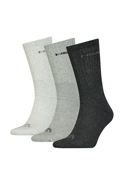 Head Unisex Crew Socken, 3er Pack - Kurzsocken, Baumwollmix, einfarbig