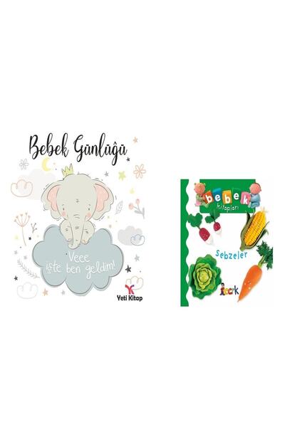 yeti kitap Bebek Günlüğü Ve Bebek Kitapları 1. Seri - Sebzeler Seti (2 Kitap)
