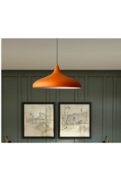 demet habek mylights Mylights Metal Turuncu Sarkıt Avize Modern Spor Avize 35cm