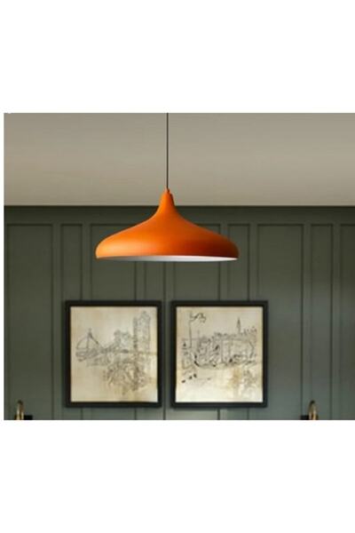 demet habek mylights Mylights Metal Turuncu Sarkıt Avize Modern Spor Avize 35cm