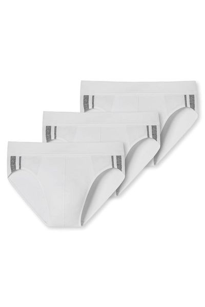 Schiesser Herren Slip 3er Pack - Rio Slip 95/5, Cotton Stretch, Seitenstreifen