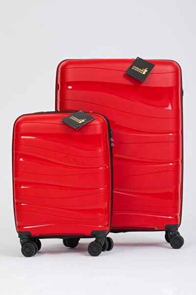 POLO HORSE Silikon Kırılmaz Pp Valiz 2 Li Set (büyük Boy+ Kabin Boy)