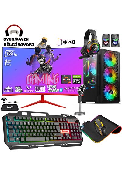Zeiron Wizard X60 Ryzen 5 5600x 16gb 512gb Nvme M.2 Rtx3050 24" 165hz Oyuncu Masaüstü Bilgisayarı